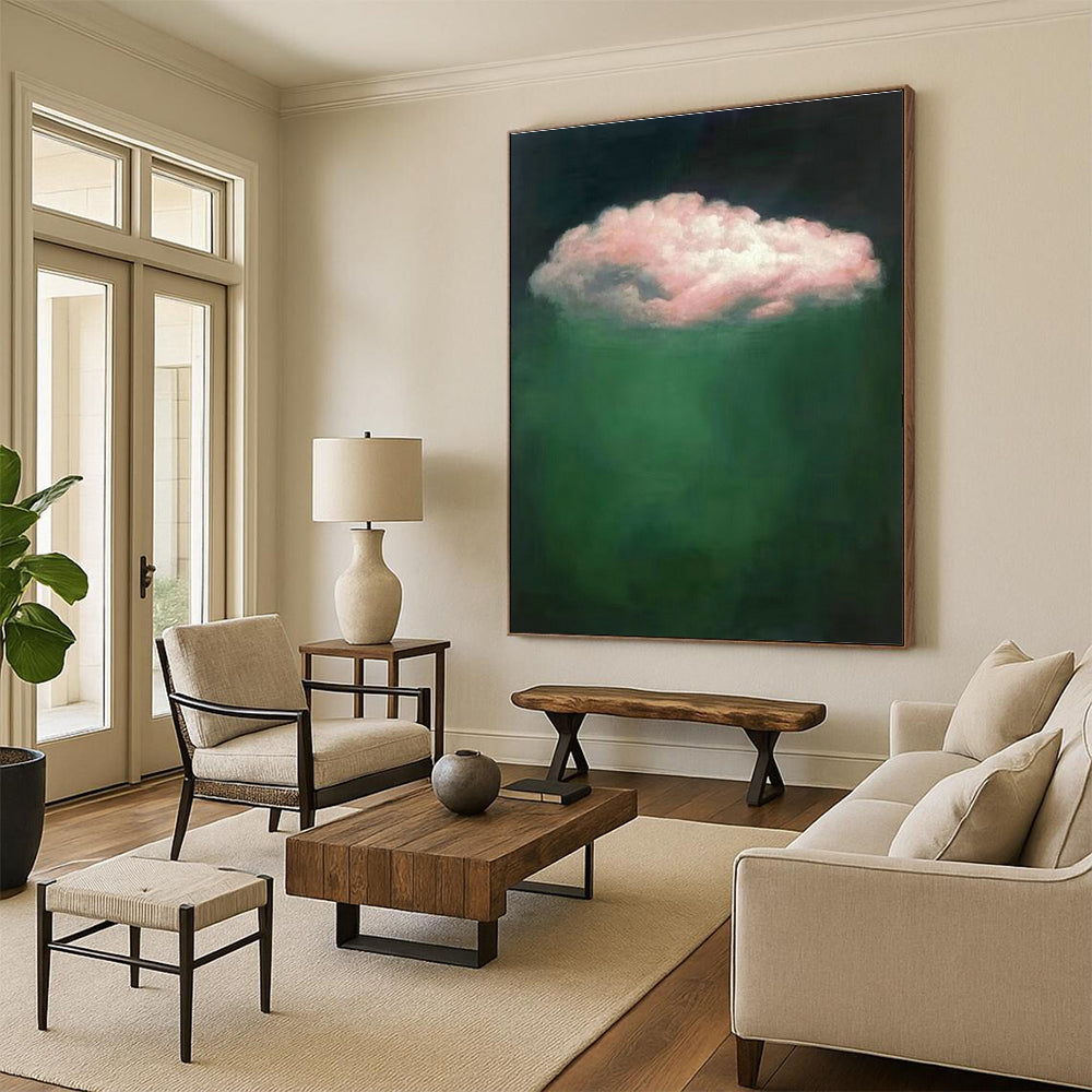 Custom - Crafted Hand - Painted Abstract Art for Cottage Bedroom Window Seats & Office Standing Desks DLZ0598