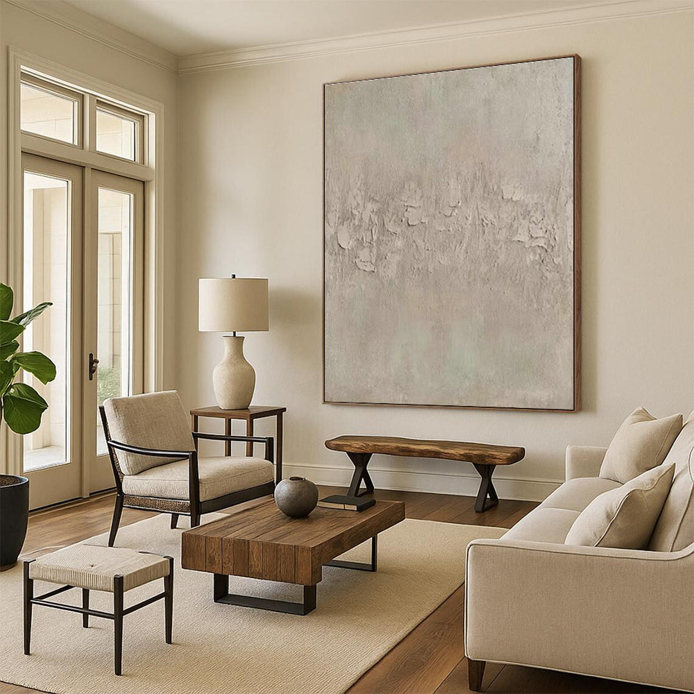 Oversized Handmade Abstract Canvas for Cottages & Entryway DLZ2017