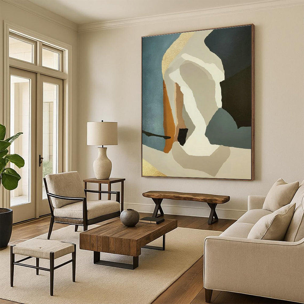 Tremendous - Format Custom Hand - Painted Abstracts for Dining Room Elegance DLZ0433