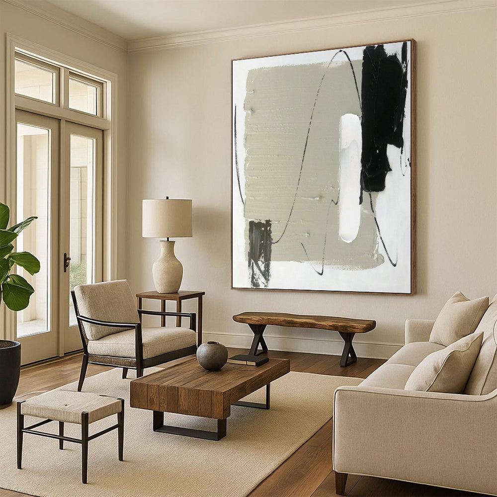 Custom Abstract Paintings for Cottage Office Lofts & Bedroom Canopy Beds DLZ0812