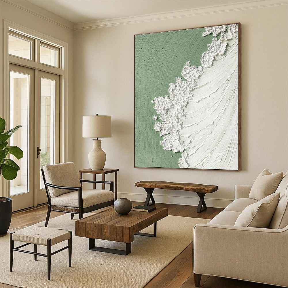 Colossal Extent Custom-Formulated Handmade Abstract Painting for Dining Room & Hallway DLZ2202