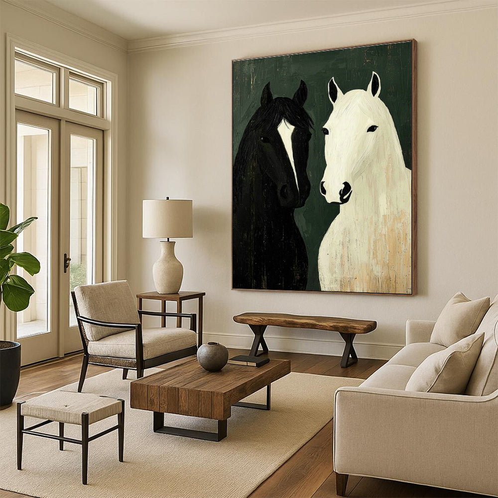 Massive Bespoke Hand-Painted Abstract Artwork for Entryway & Dining Room DLZ1010