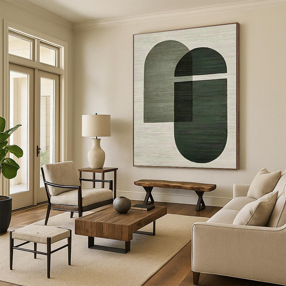 Oversized Custom Abstract Artwork for Dining Room & Entryway DLZ1138
