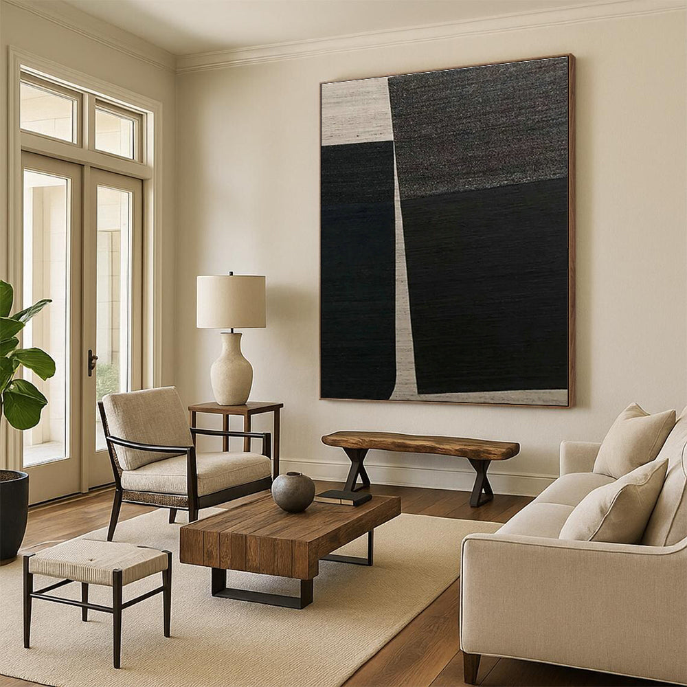 Large Hand - Painted Abstract Artwork for Living Room & Hallway DLZ1121
