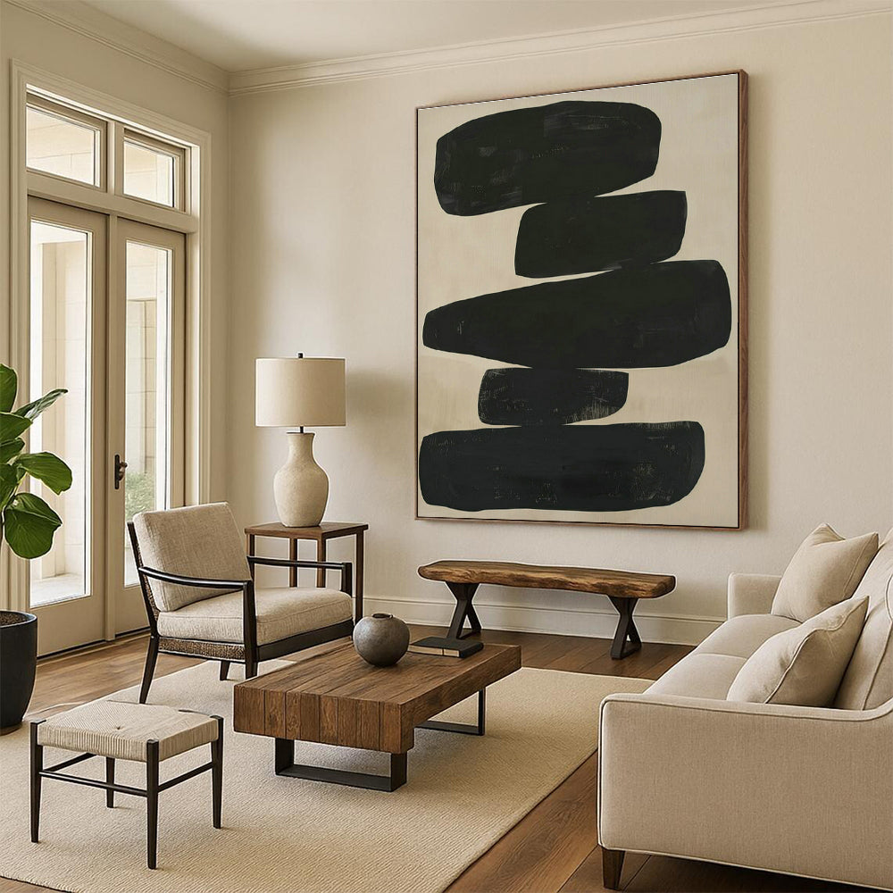 Oversized Custom Handmade Abstract Wall Art for Bedroom Walk-in Closet and Living Room Media Wall DLZ1833