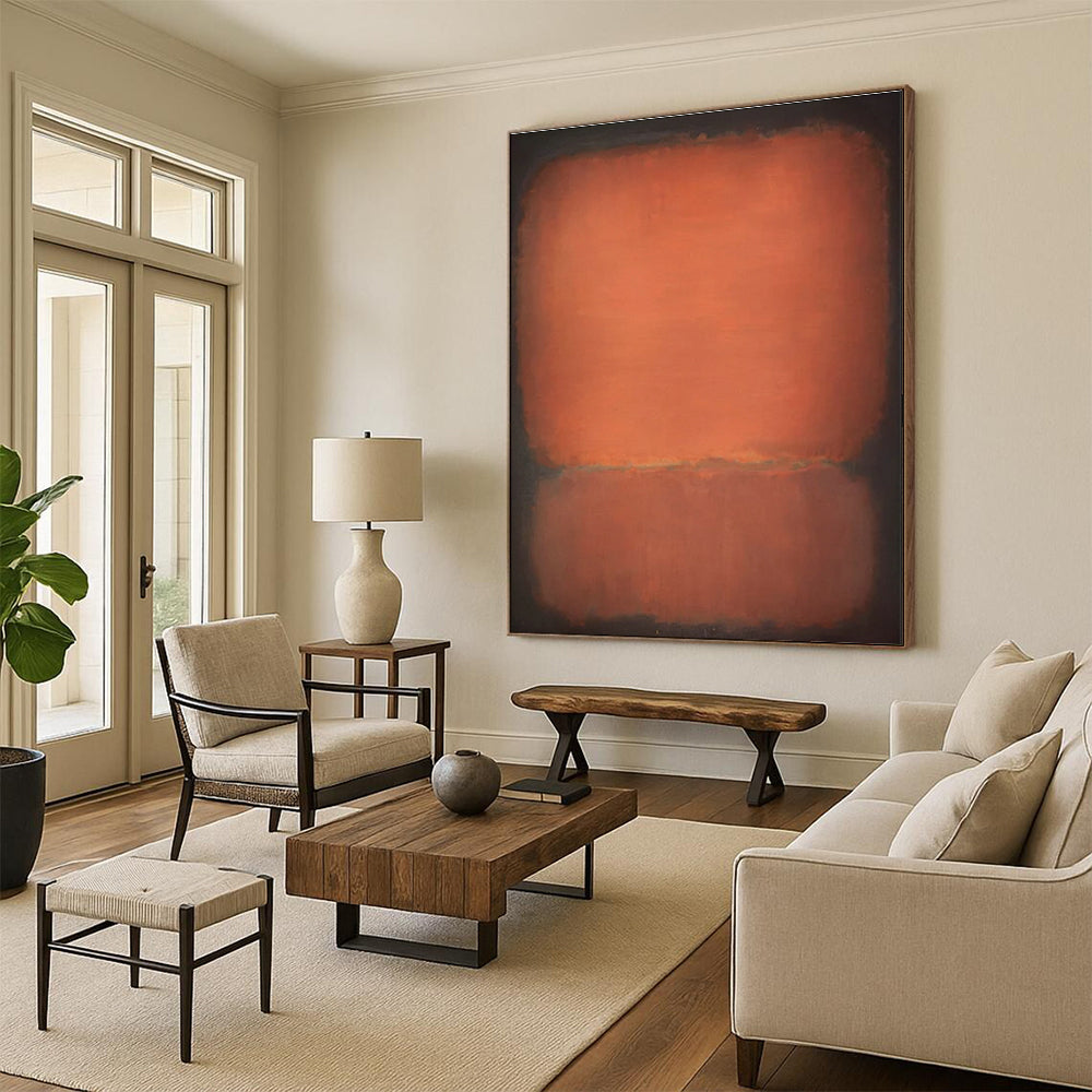 Hand-Painted Abstract Canvas for Entryway & Cottage Dining Room DLZ2313