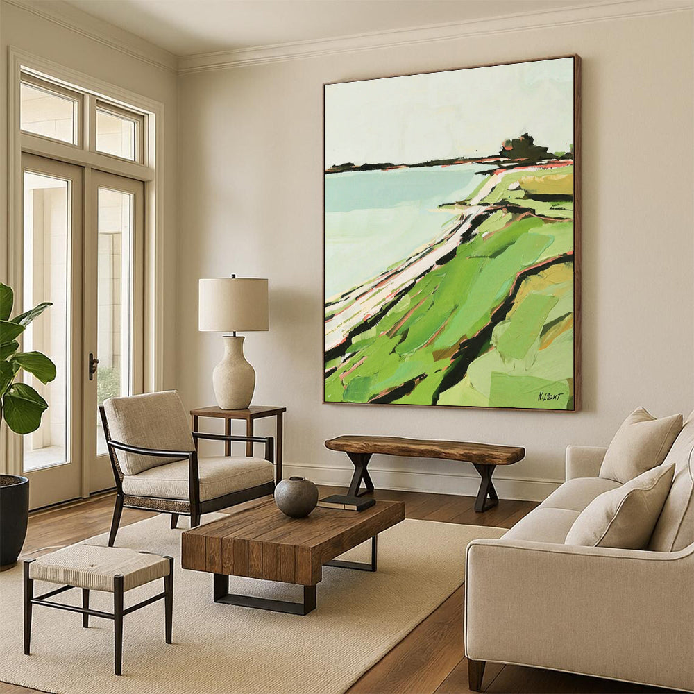 Hand-Crafted Abstract Wall Decor for Living Room and Cottage Office DLZ1576