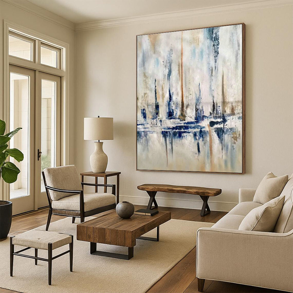 Gigantic, Pressure - Sensitive Custom Abstract Paintings for Living Room Interaction DLZ0473
