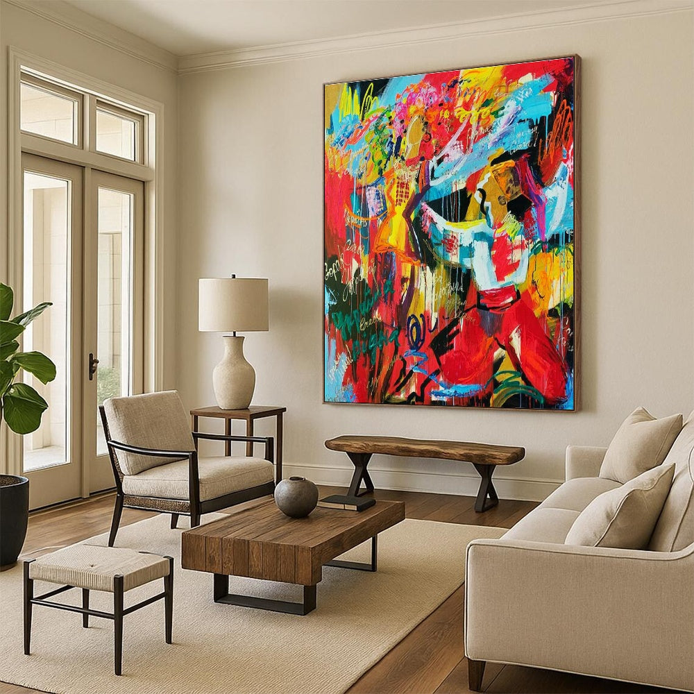 Stupendous Custom-Molded Hand Painted Abstract Art for Office & Dining Room DLZ2104