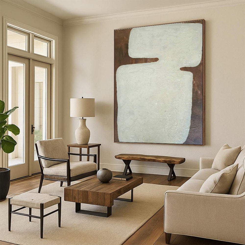 Oversized Custom Handmade Abstract Painting for Bedroom Wardrobe Interior Doors and Hallway Linen Closet Shelves DLZ1897