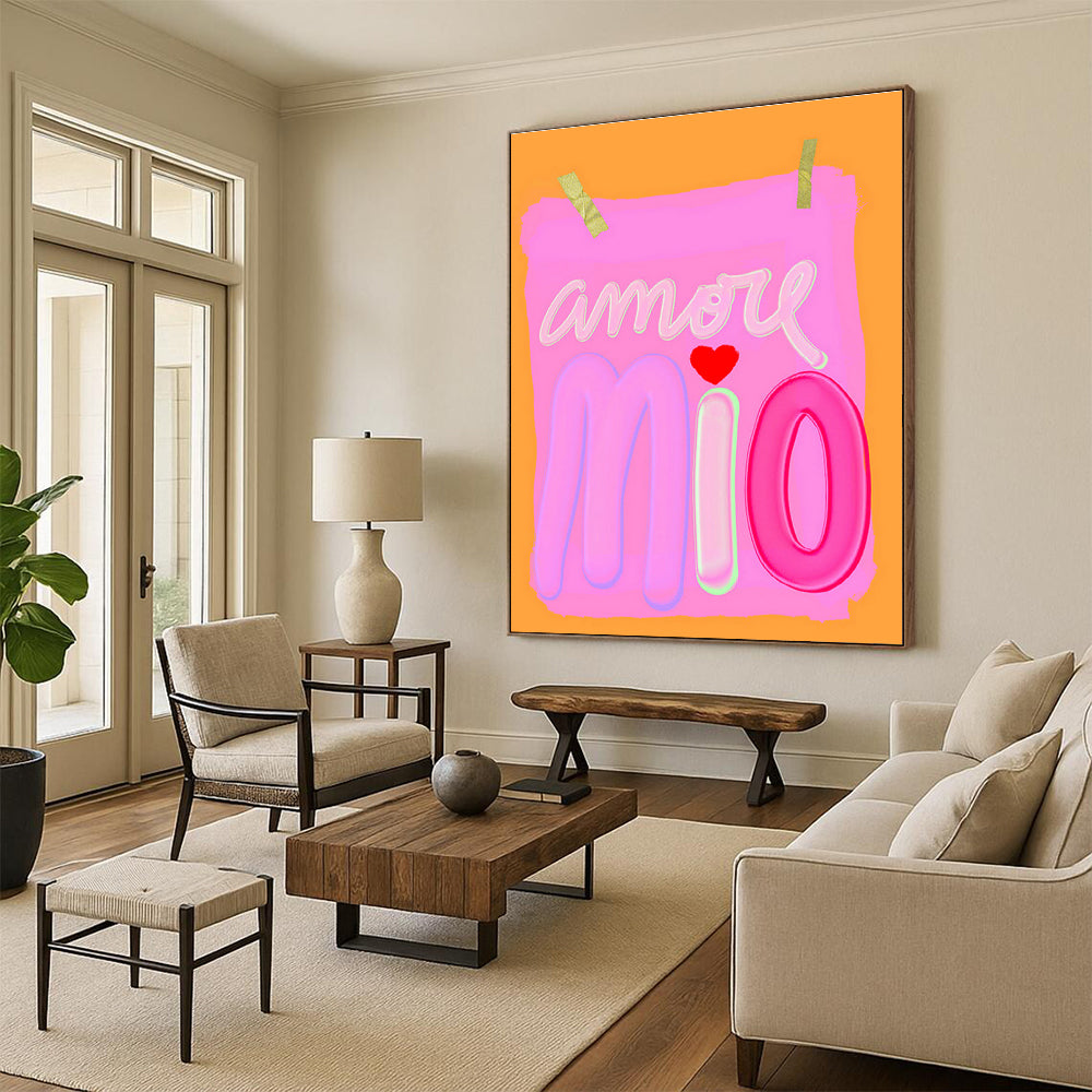 Custom - Designed Hand - Painted Abstract Canvases for Cottage Bedroom and Hallway DLZ0645