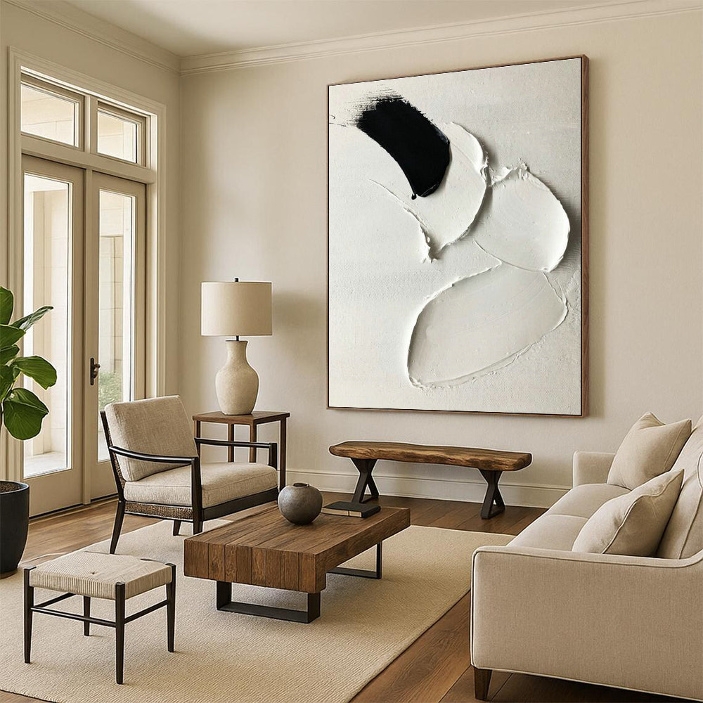 Custom Abstract Artwork for Dining Room & Hallway Transition DLZ2365
