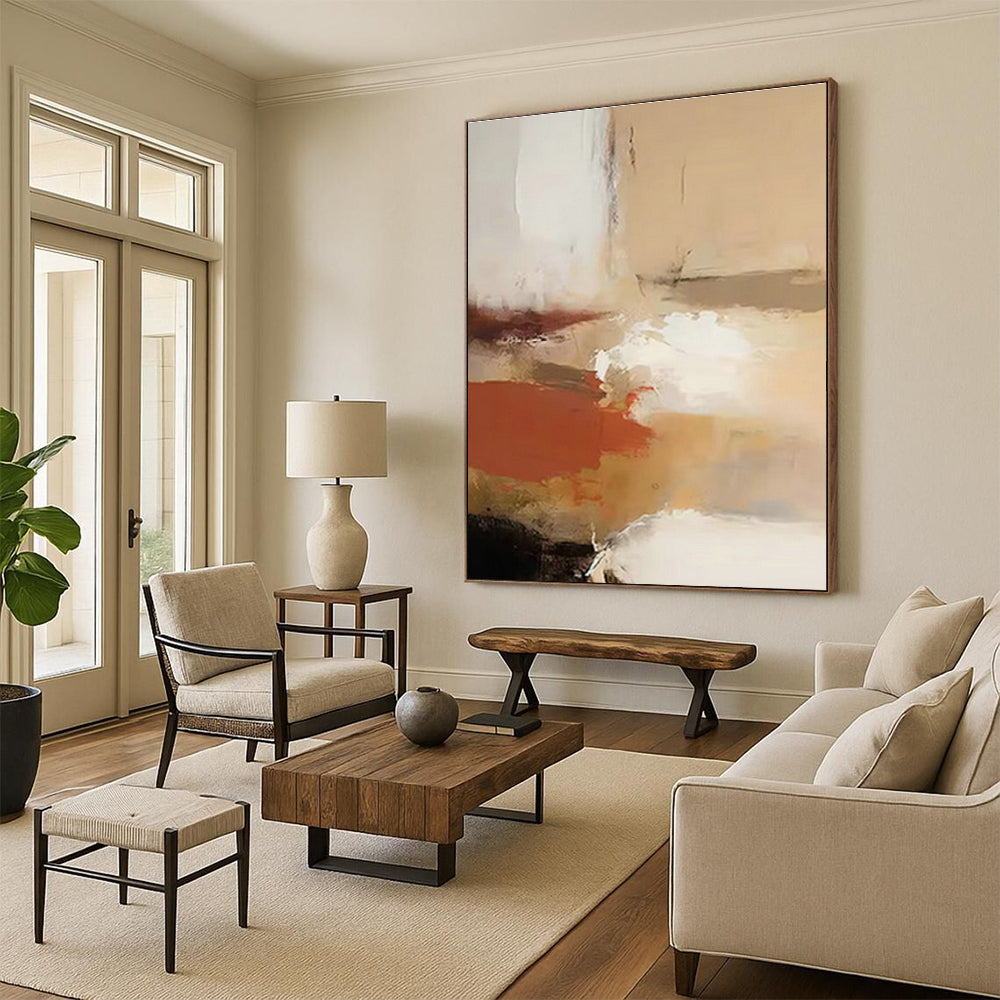 Vastly Extended Bespoke Abstract Canvas for Office & Cottage Living Room DLZ1252