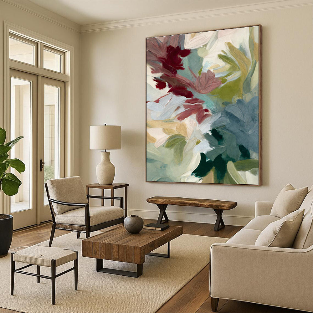 Hand - Painted Abstract Canvas for Dining Room & Hallway DLZ1358