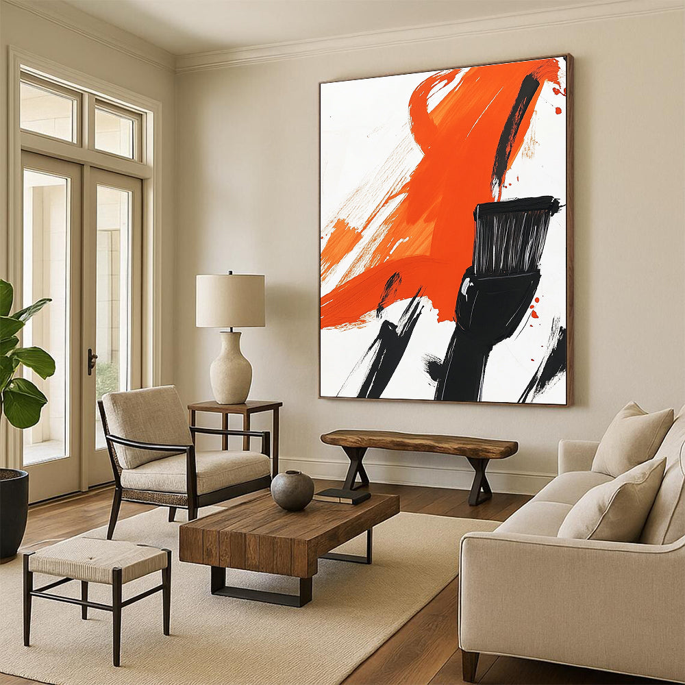 Abstract artwork featuring an electric shaver silhouette with a brush head bold colors and minimalistic design showcasing elegance and modern sophistication.STSC1278