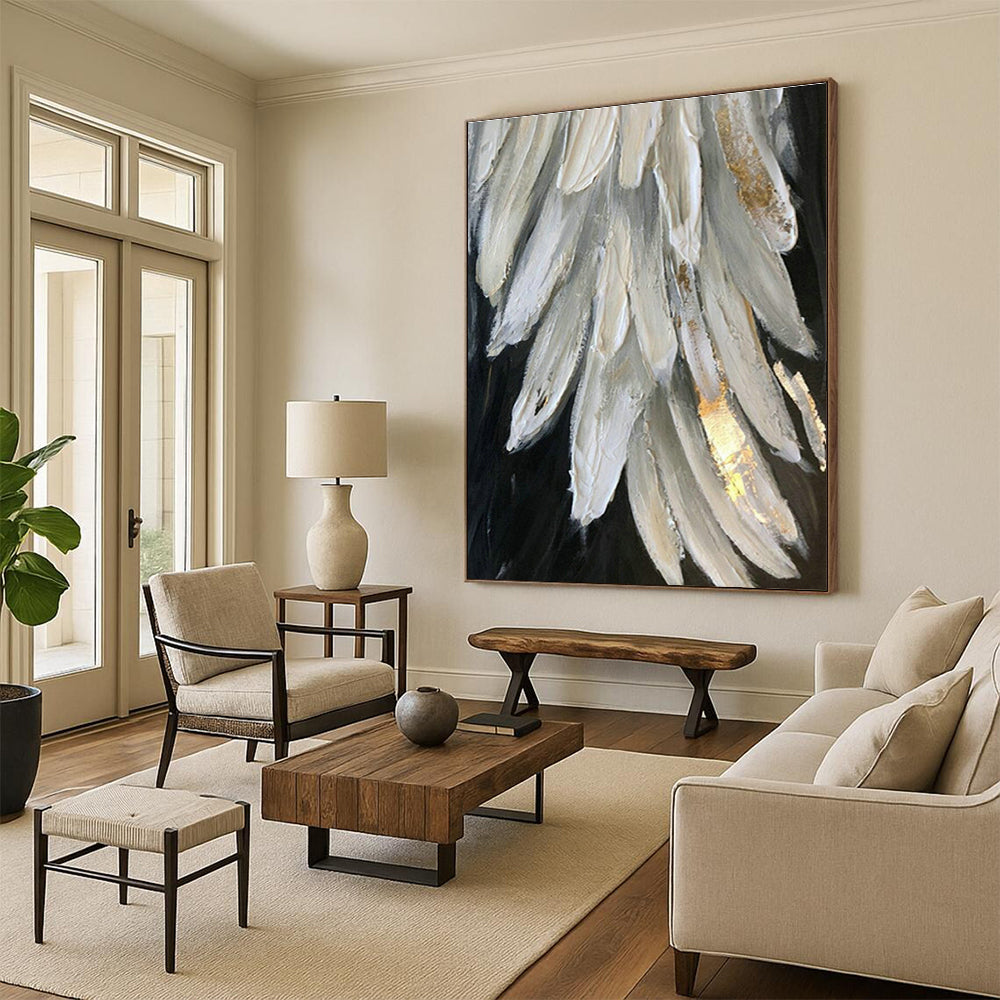 Grand - Sized Custom Abstract Canvases for Bedroom Canopy Beds & Office Standing Desks DLZ0671