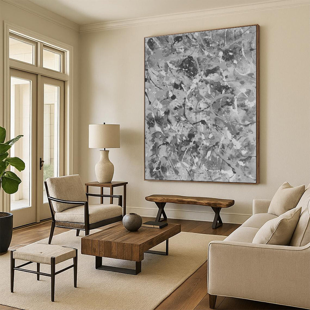 Custom Hand - Painted Abstracts for Bedroom Walk - in Closets and Office Break Rooms DLZ0779