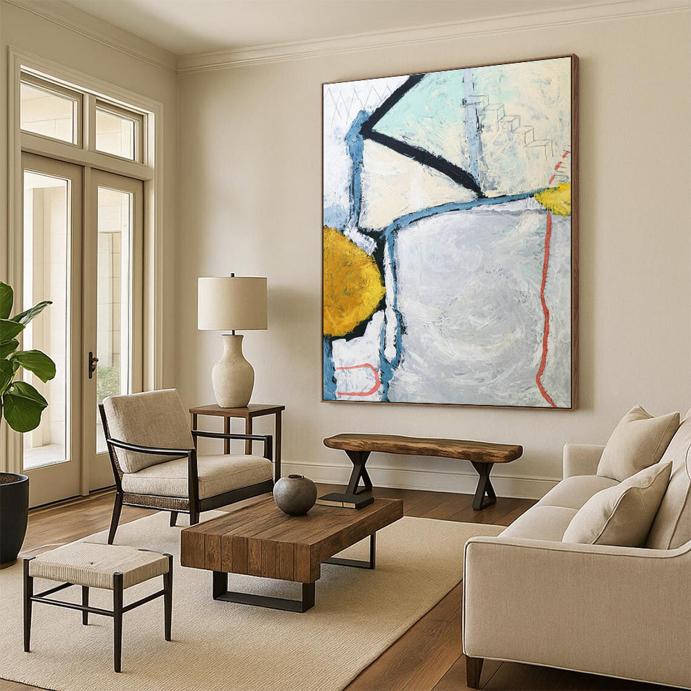 Immense - Proportioned Tailored Abstract Canvas for Living Room & Hallway DLZ1110