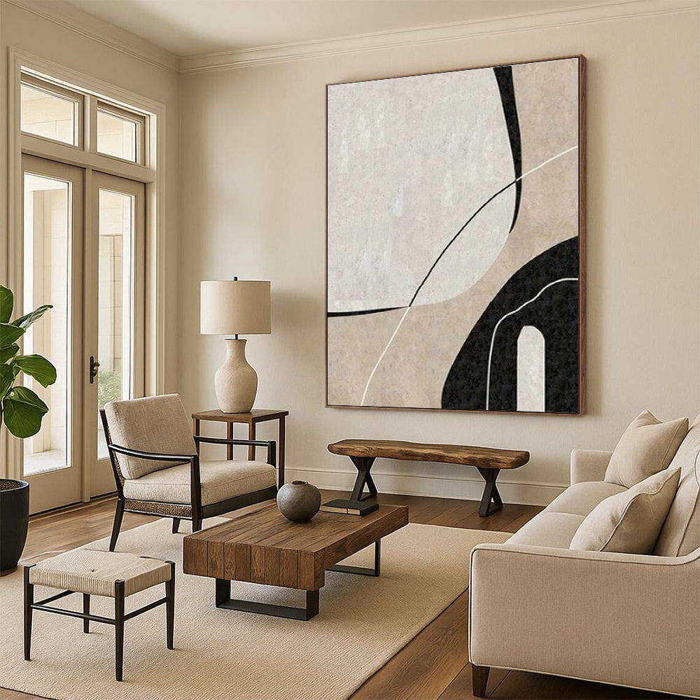 Large Handmade Abstract Painting for Living Room & Dining Room DLZ2007