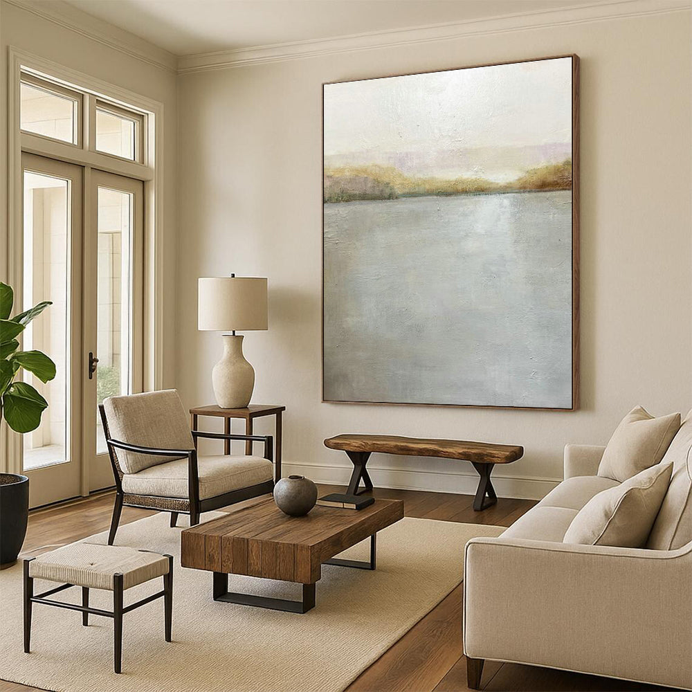 Stupendous Scale Custom-Formulated Handmade Abstract Canvas for Dining Room & Hallway DLZ2211