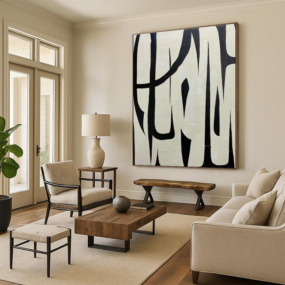 Big, Made - to - Order Handmade Abstract Canvas for Office & Hallway DLZ2038