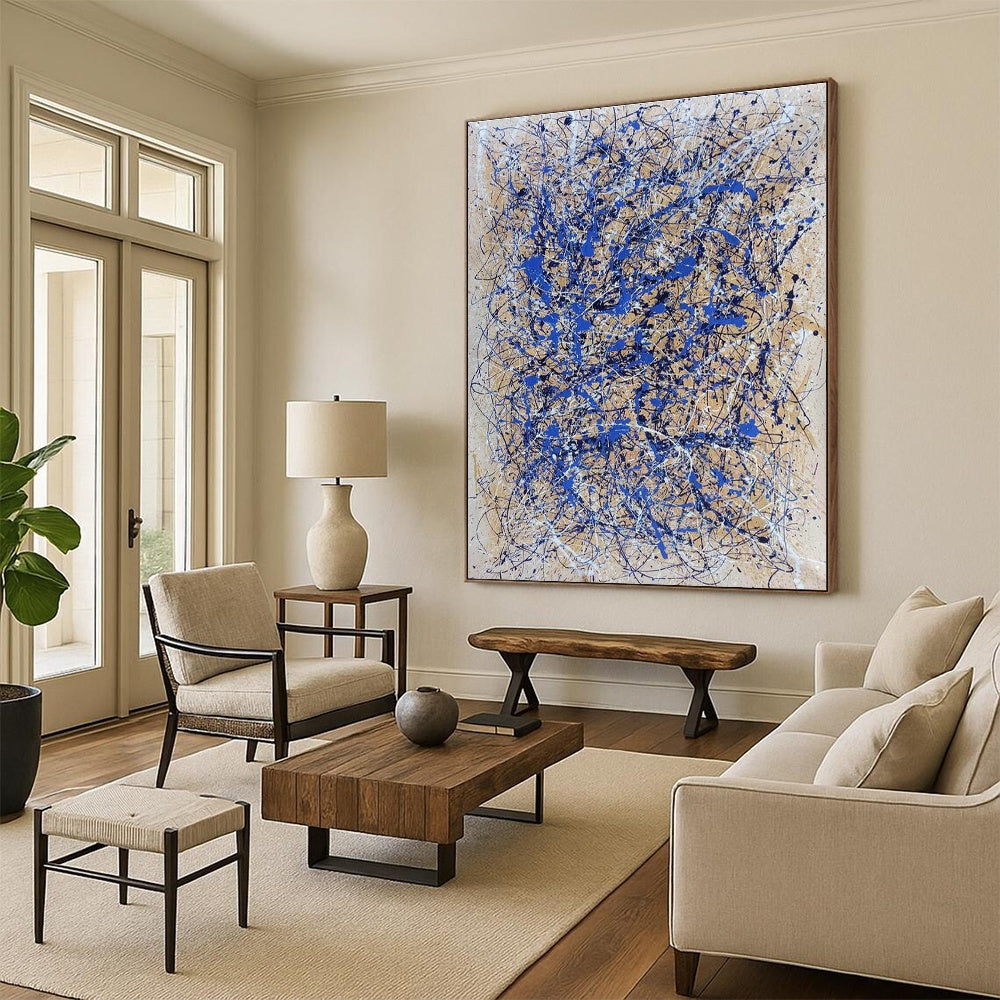 Custom Hand-Painted Abstract Art for Hallway & Entryway DLZ2280