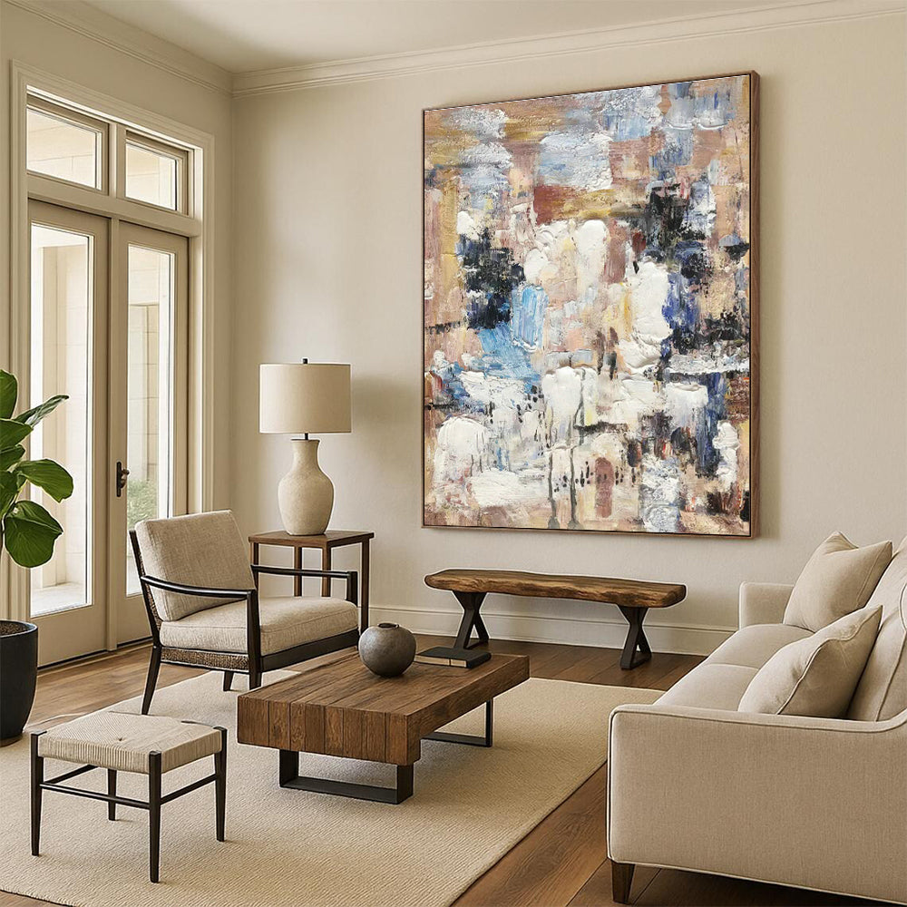 Handmade Oversized Abstract Masterpiece for Bedroom & Hallway DLZ1310