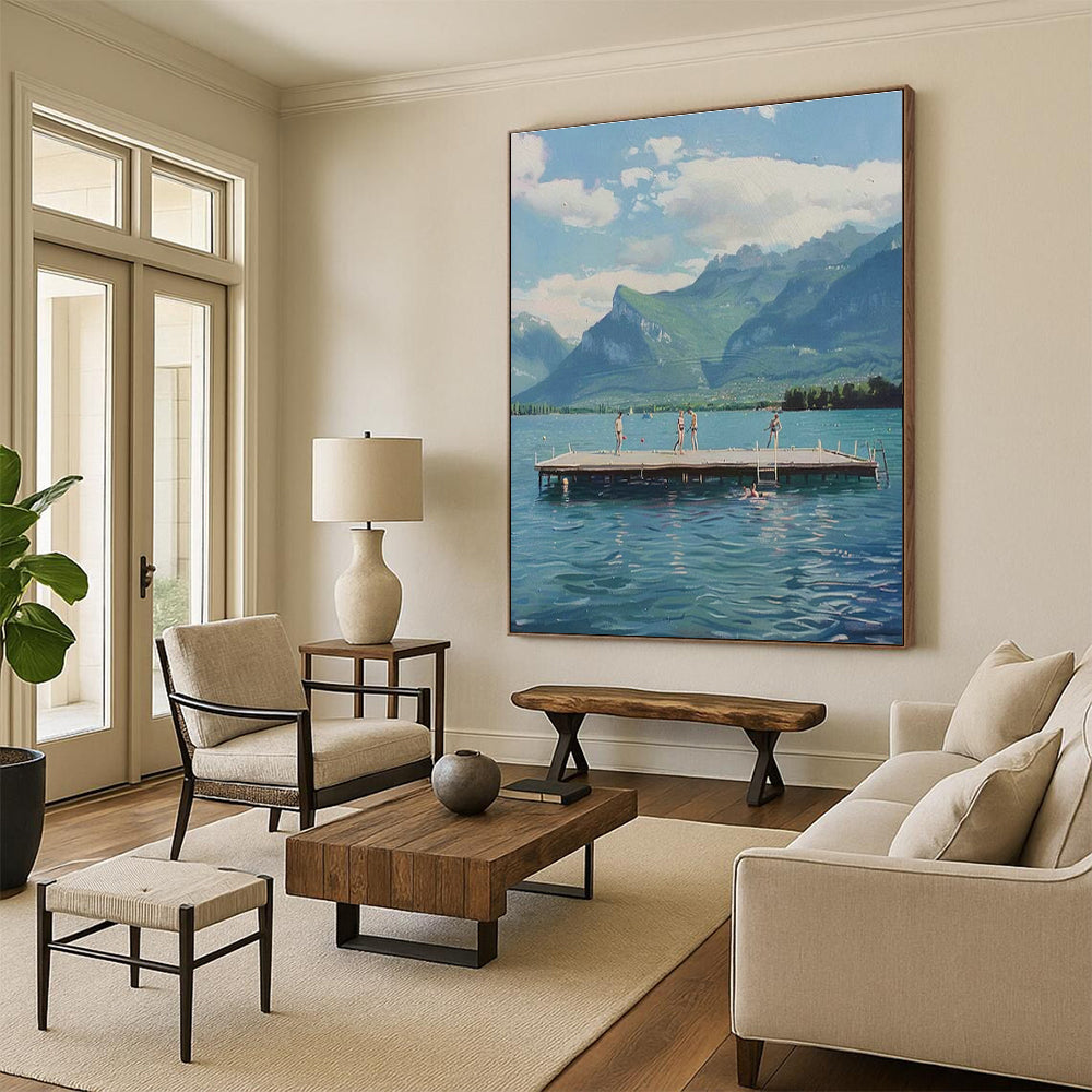 Unique Hand-Crafted Abstract Art for Living Room and Office DLZ1462