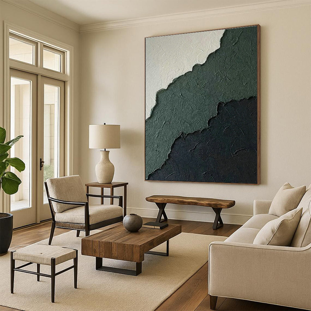 Gigantic Custom Abstract Wall Hanging for Cottage Hallway & Office DLZ1225