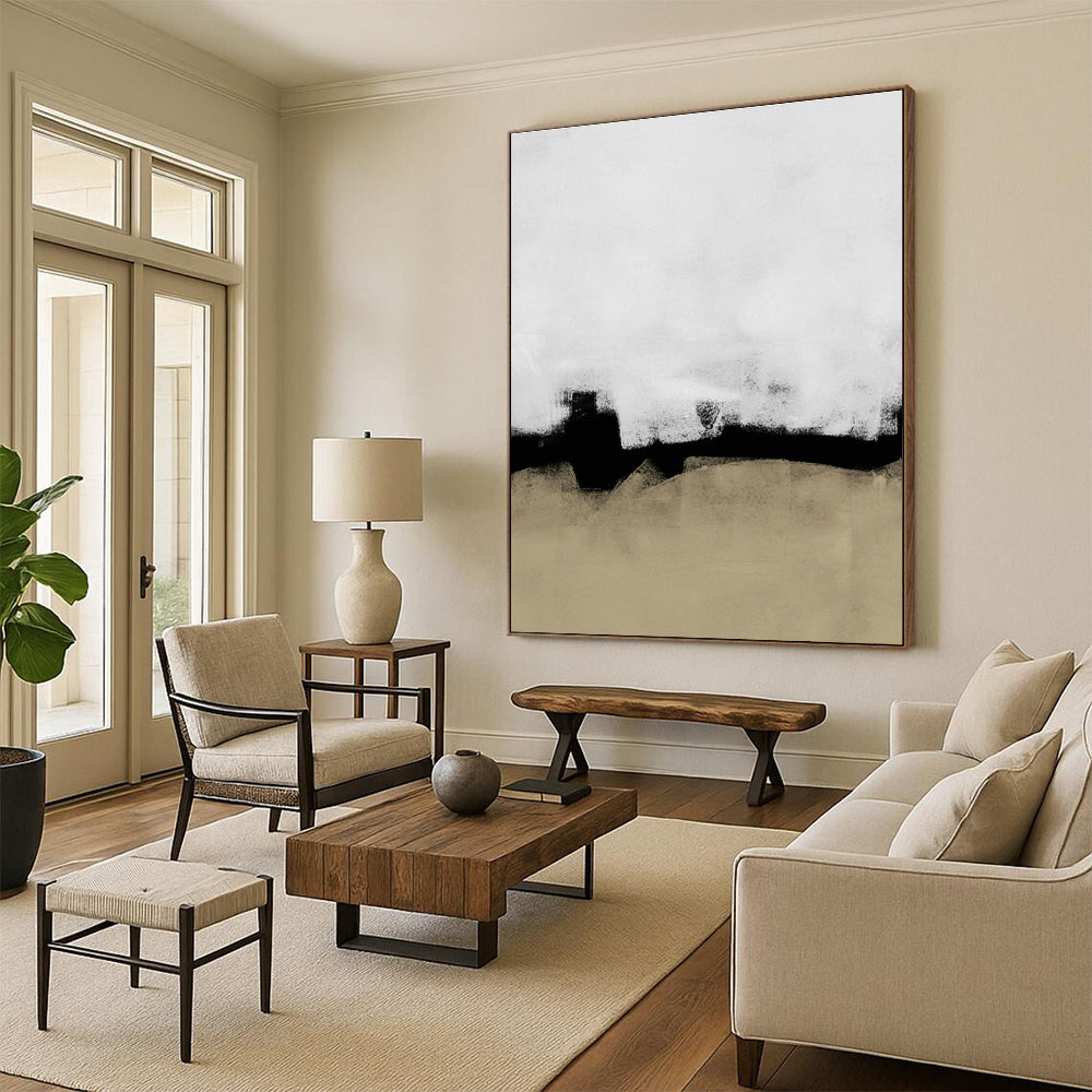 Handmade Abstract Geometric Artwork, Creating a Cozy and Comfortable Environment for Bedroom and Dining Room DLZ0972