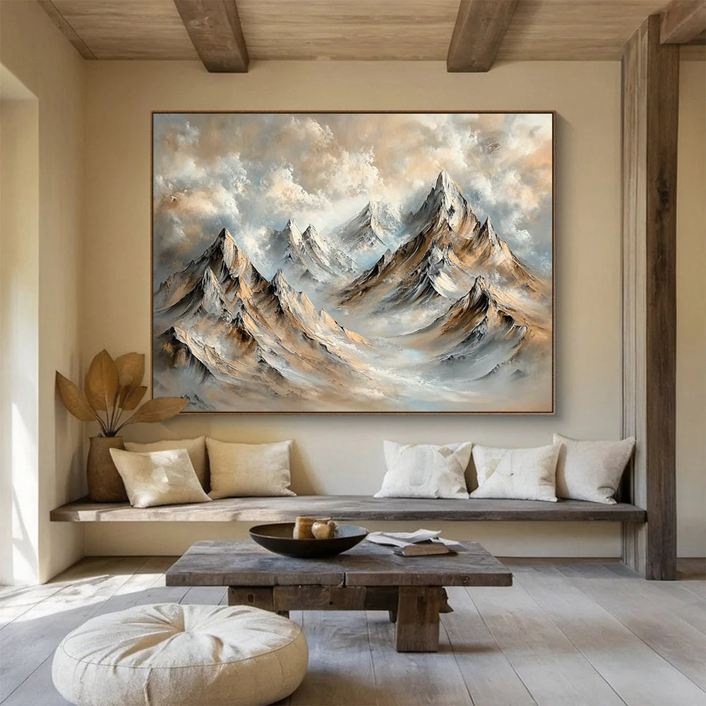 Mountain Landscape Impressionist Abstract Painting DYP077