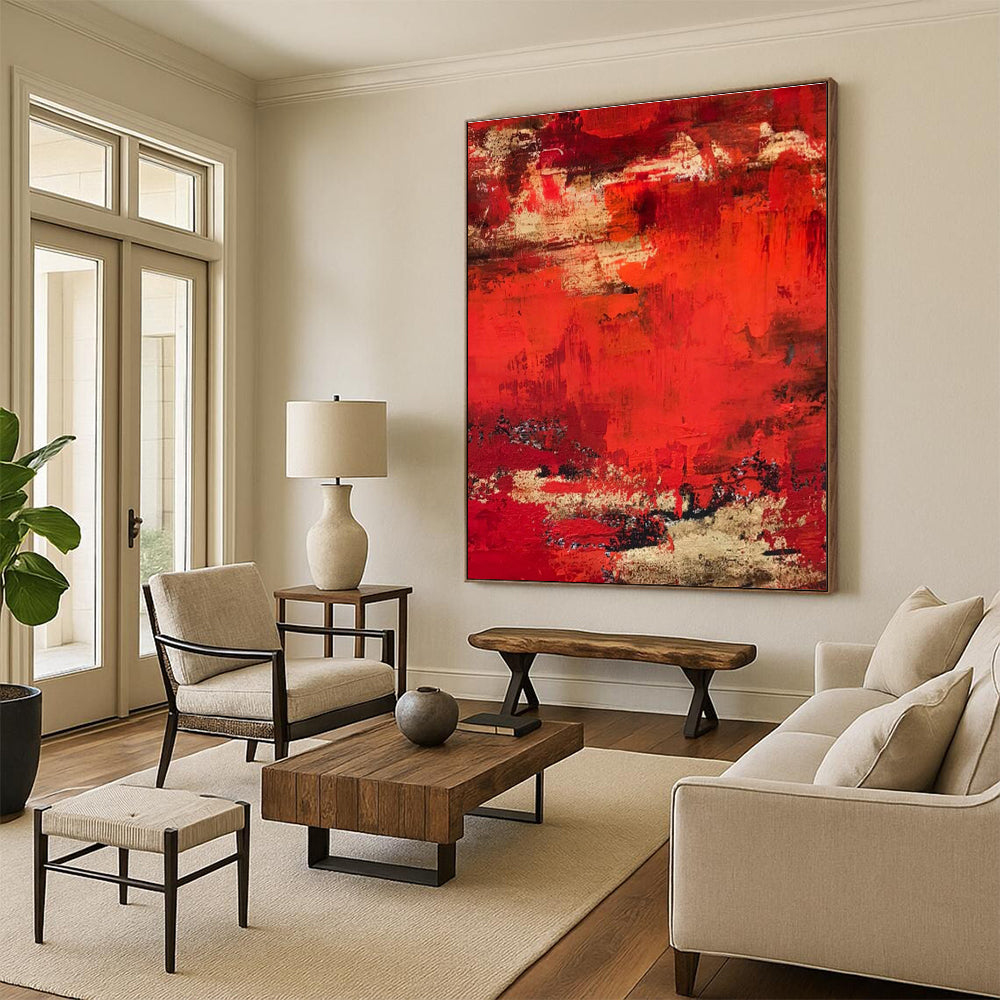 Oversized Abstract Hand - Painted Art for Entryway and Office DLZ0769