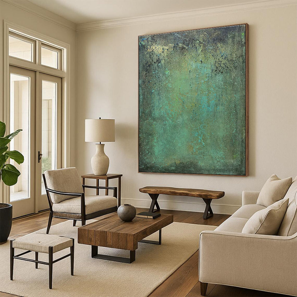 Original Handmade Abstract Canvas for Hallway and Cottage Office DLZ1486