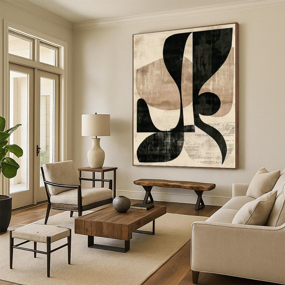 Custom - Designed Hand - Painted Abstract Art for Bedroom Walk - in Closets & Cottage Hallways DLZ0578