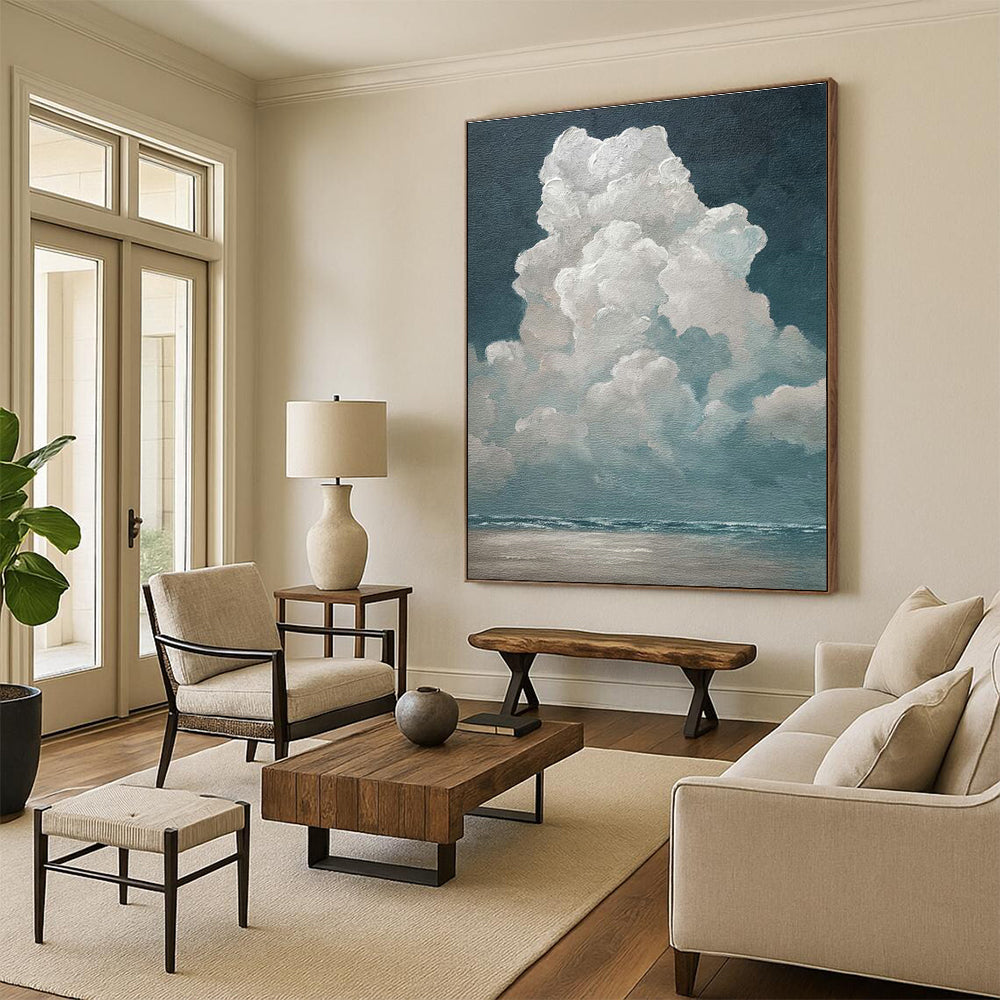 Oversized Tailored Hand Painted Abstract Wall Art for Dining Room and Bedroom DLZ2159