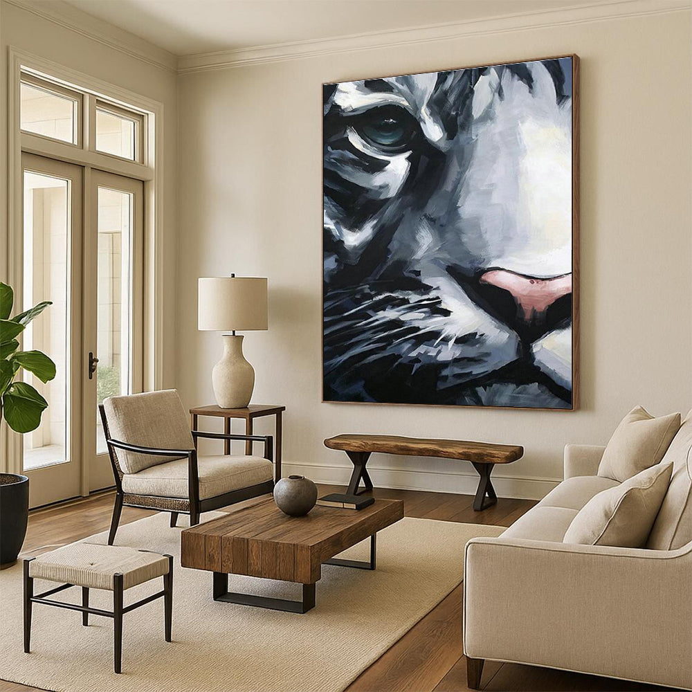 Giant Custom - Designed Handmade Abstract Canvas for Office and Cottage DLZ2154