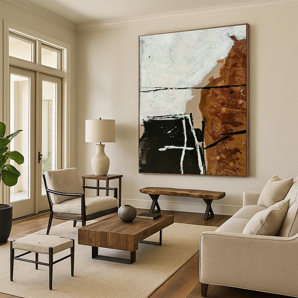 Big Hand Painted Abstract Wall Decor for Living Room & Office DLZ2030