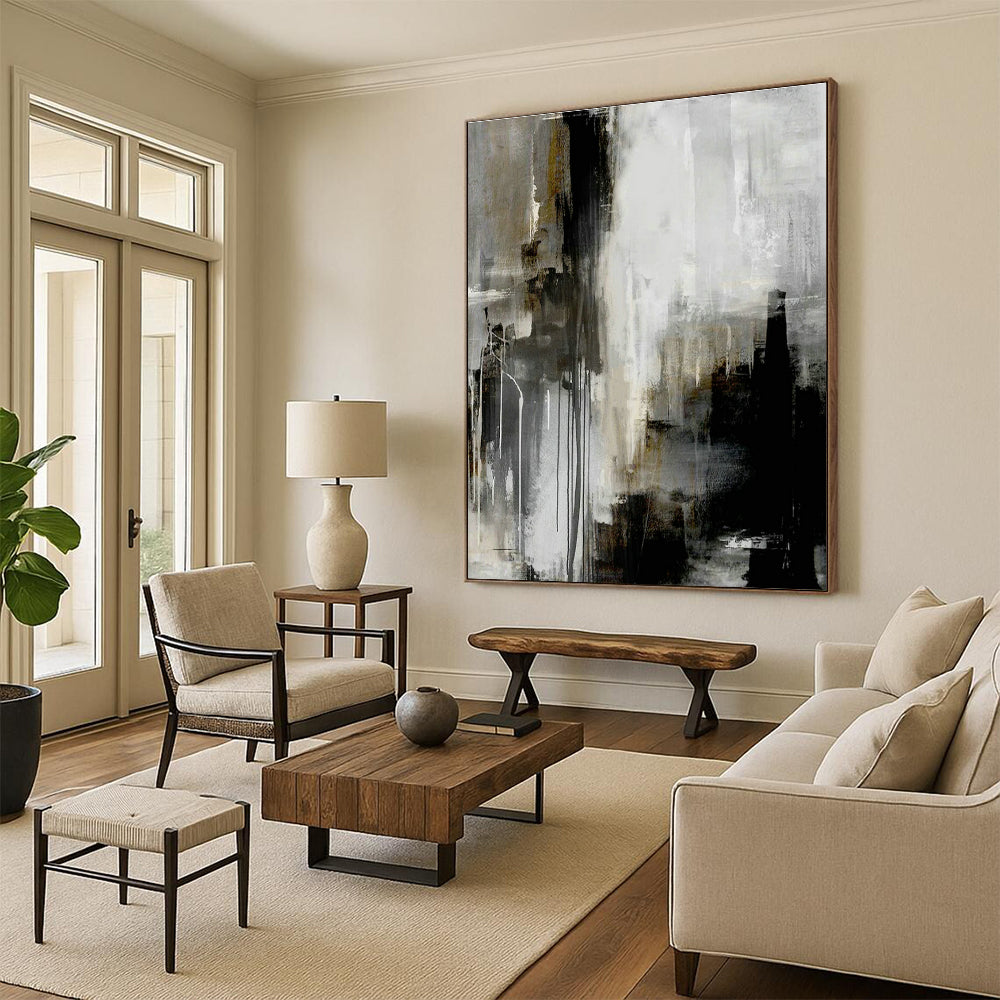 Oversized Handmade Abstract Painting for Living Room & Hallway DLZ2035