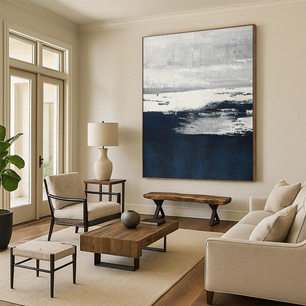 Colossal Proportion Custom-Fit Hand Painted Abstract Art for Office & Entryway DLZ2240