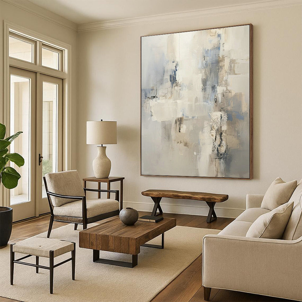 Vastly Oversized Custom Abstract Artwork for Living Room & Cottage Dining Room DLZ1256