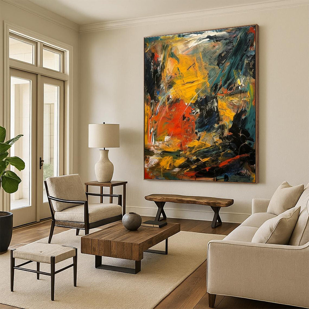 Customizable Handmade Abstract Art for Bedroom and Cottage Hallway DLZ1568