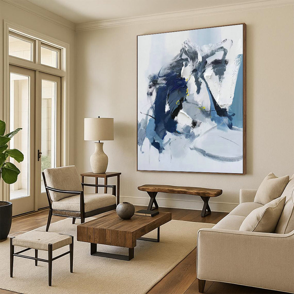Abstract Hand - Painted Canvases for Living Room Coffee Tables and Dining Room Sideboards DLZ0790