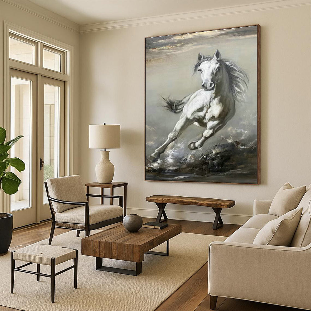 XX - Large, Bespoke Handmade Abstract Canvas Art for Hallway & Cottages DLZ2042