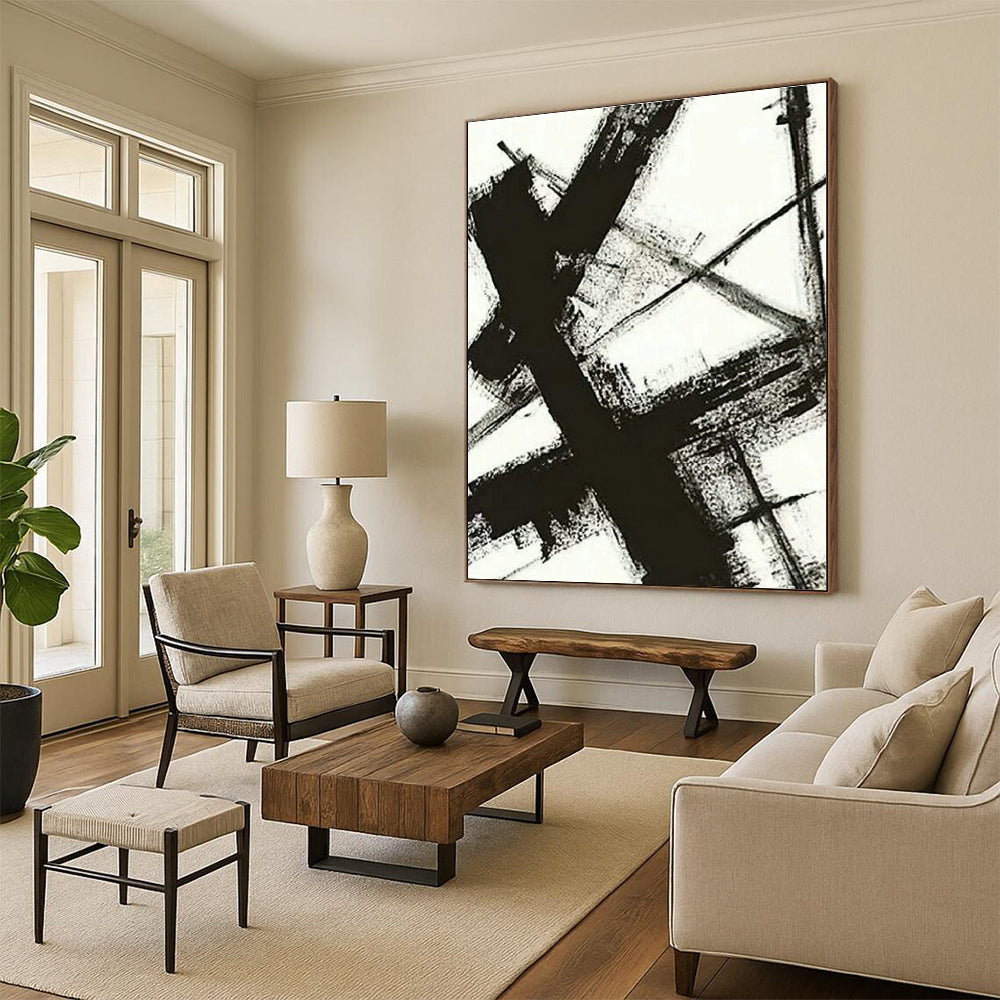 Large Custom Handmade Abstract Canvas for Office and Cottage Bedroom DLZ1592