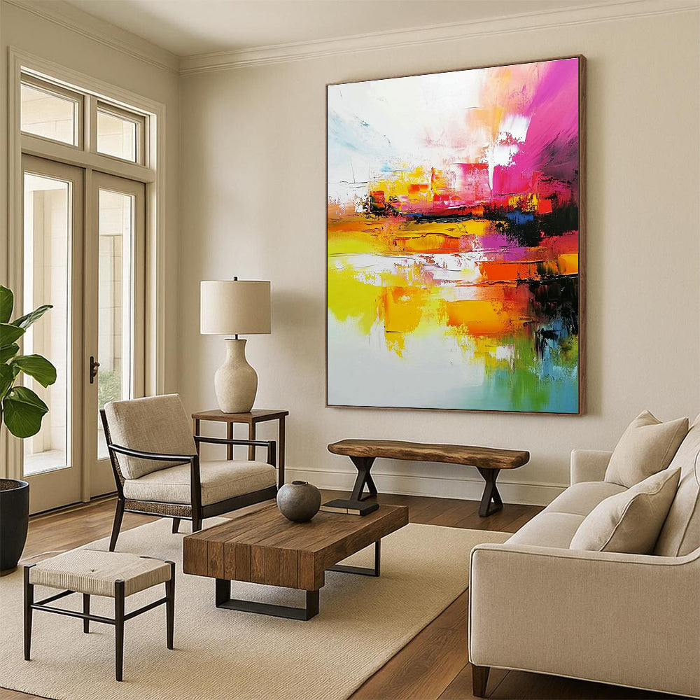 Colorful Abstract Painting with Vibrant Impressions GER553