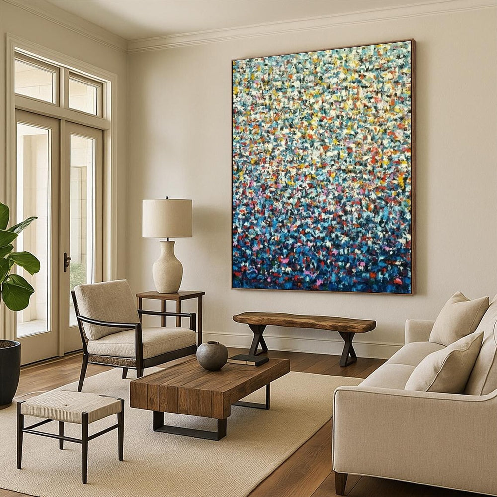 Hand - Painted Grand Abstract Artwork for Cottage Living Room & Hallway DLZ1351