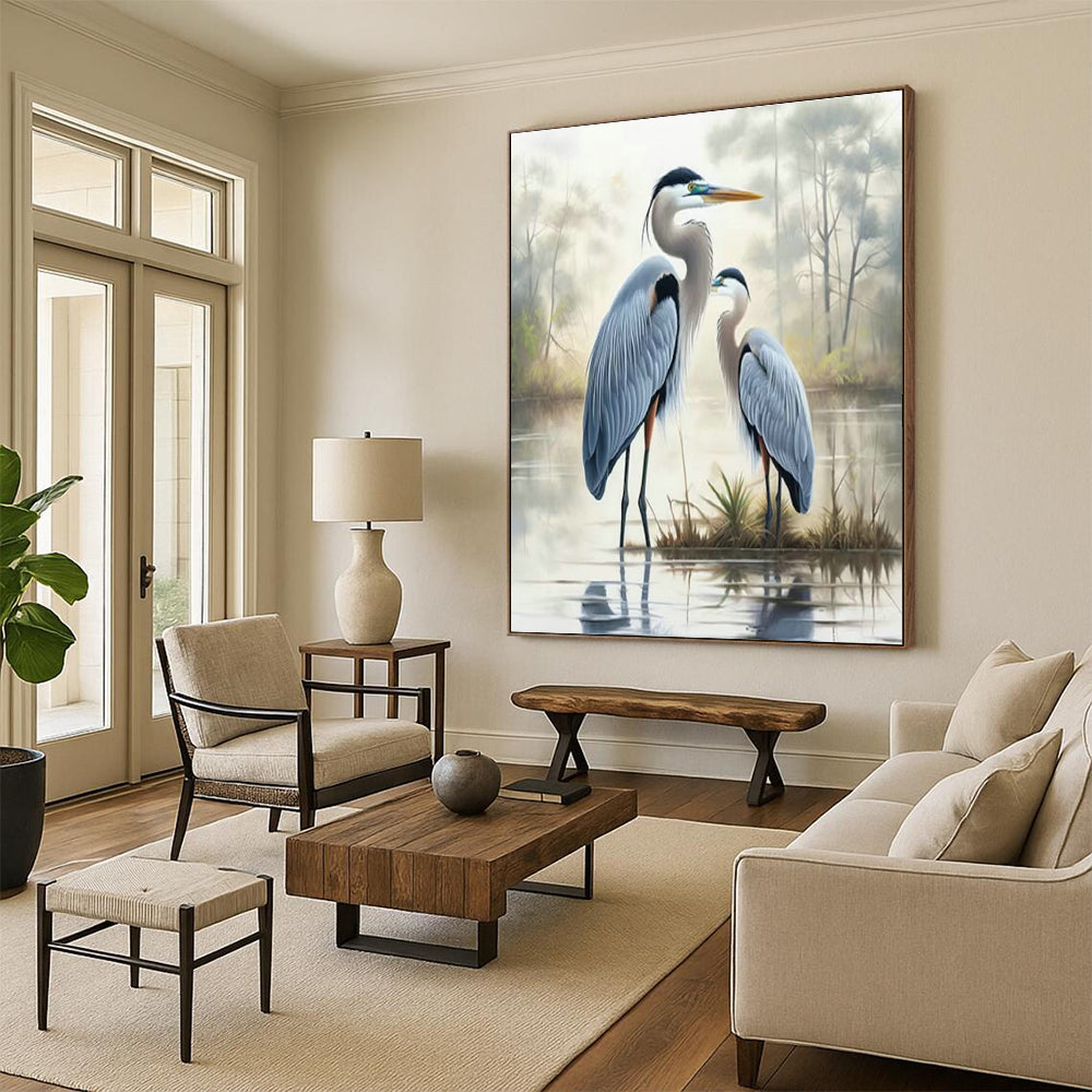 Large Custom Handmade Abstract Wall Art for Dining Room and Cottage Hallway DLZ1542