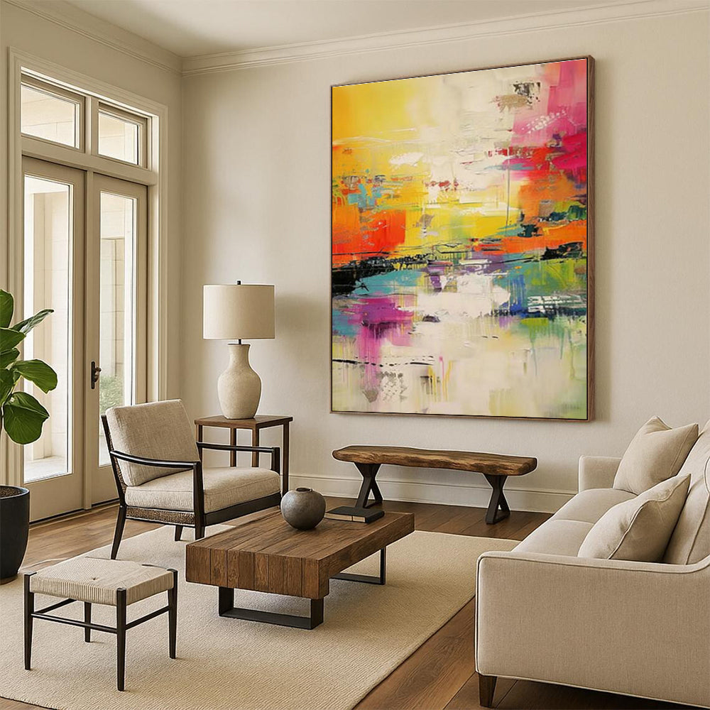 Customization of Large - sized Hand - Painted Abstract Paintings for Bedroom, Demonstrate Personalized Taste DLZ0364