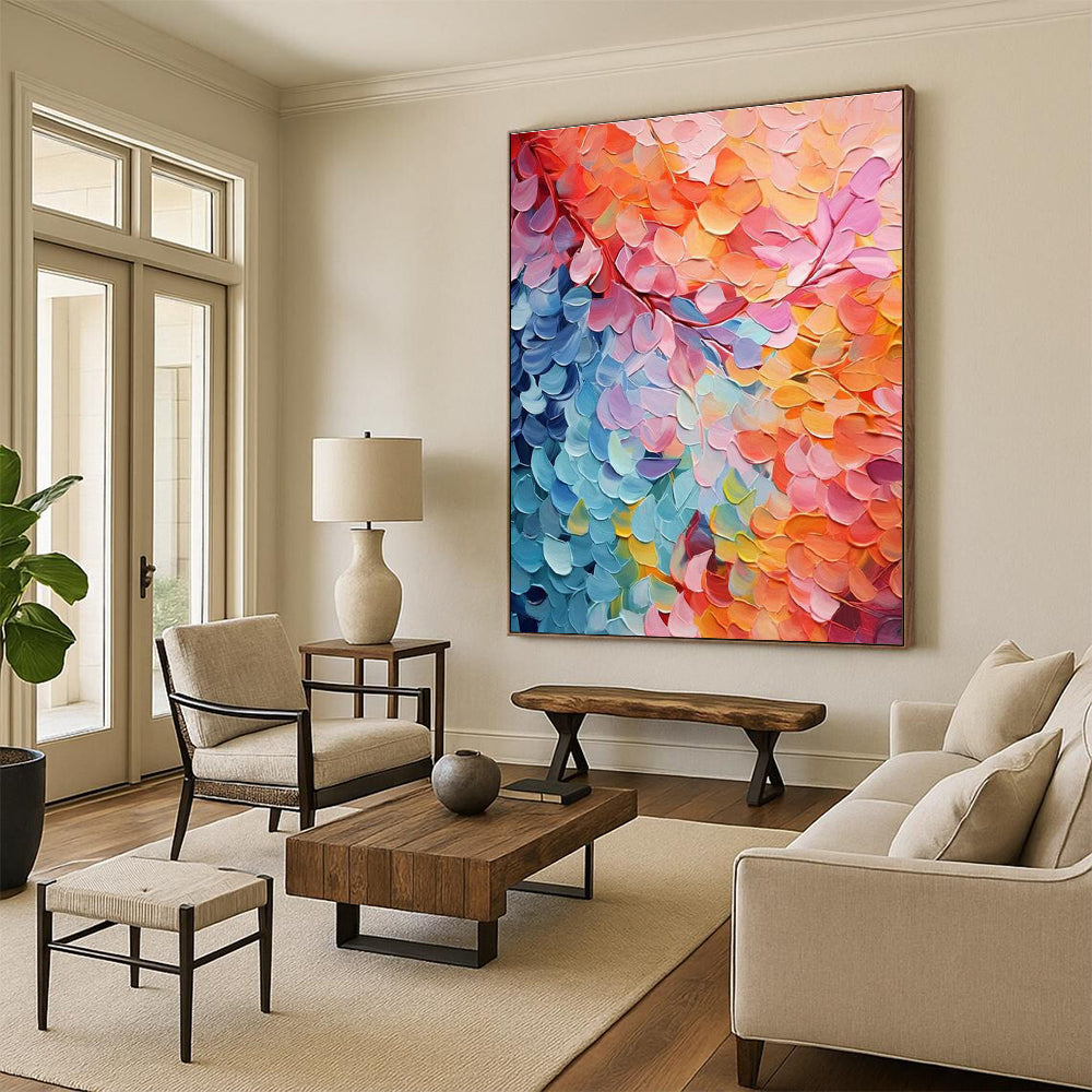Handmade Abstract Wall Art for Bedroom & Cottage Living Room DLZ2355