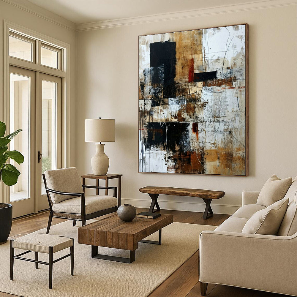 Extraordinary Handcrafted Abstract Painting for Dining Room & Hallway DLZ1337